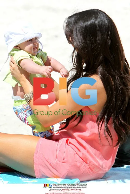 Kim Kardashian and Nephew at Miami Beach