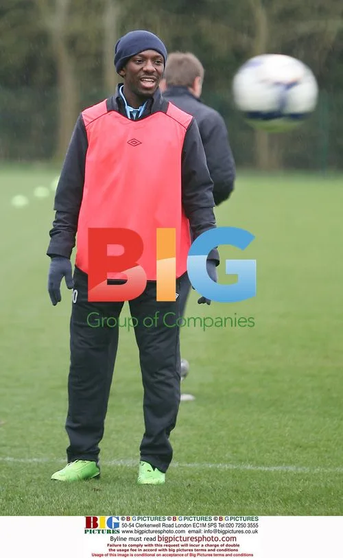 Man City Players at Training
