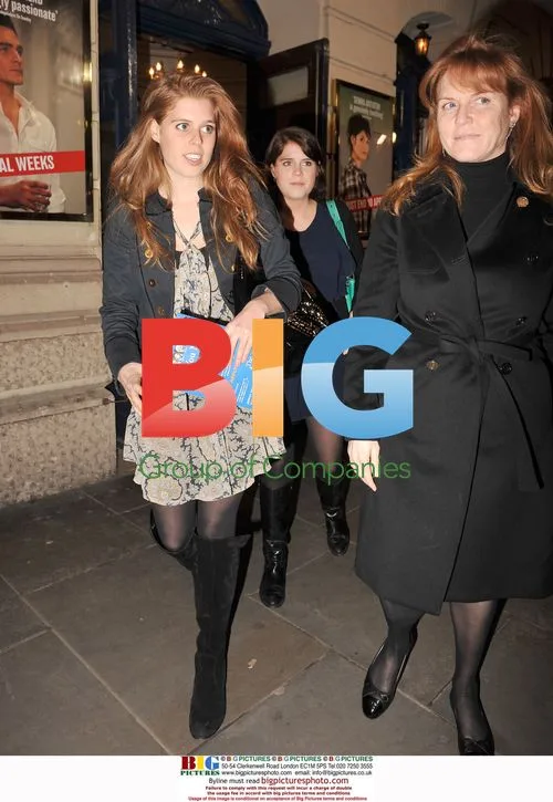 Sarah Ferguson and Princesses Eugenie and Beatrice