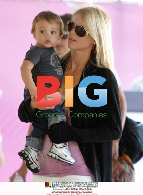 Elin Nordegren and son Charlie Woods at Sony Ericsson Open