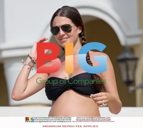 Pregnant model Danielle Lloyd with boyfriend Jamie O'Hara