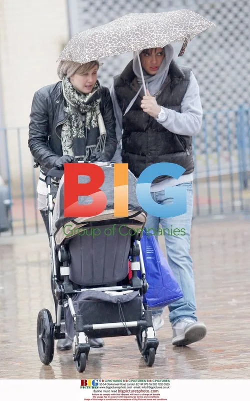 Gareth Gates and Wife Leave Birmingham Nando's