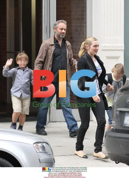Kate Winslet and family in NYC