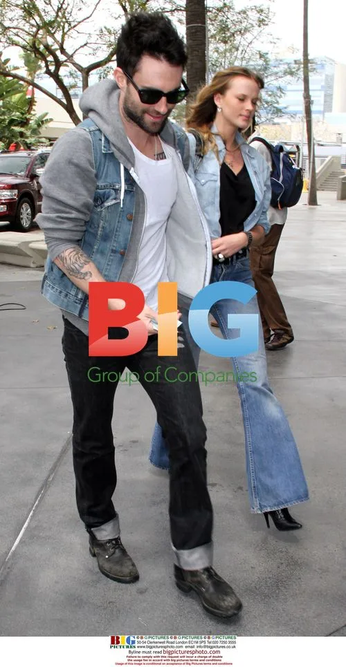 Adam Levine and Anne Vyalitsyna in LA
