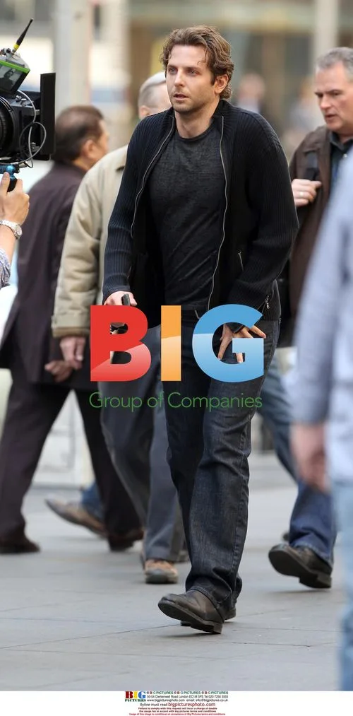 Bradley Cooper on the set of 'The Dark Fields'