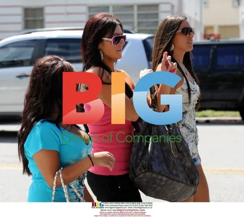 Jersey Shore Cast on Set in Miami