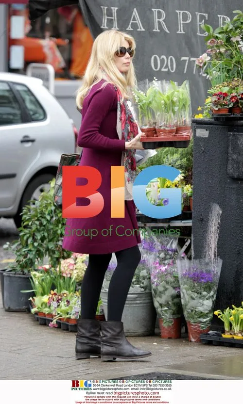 Claudia Schiffer Flower Shopping