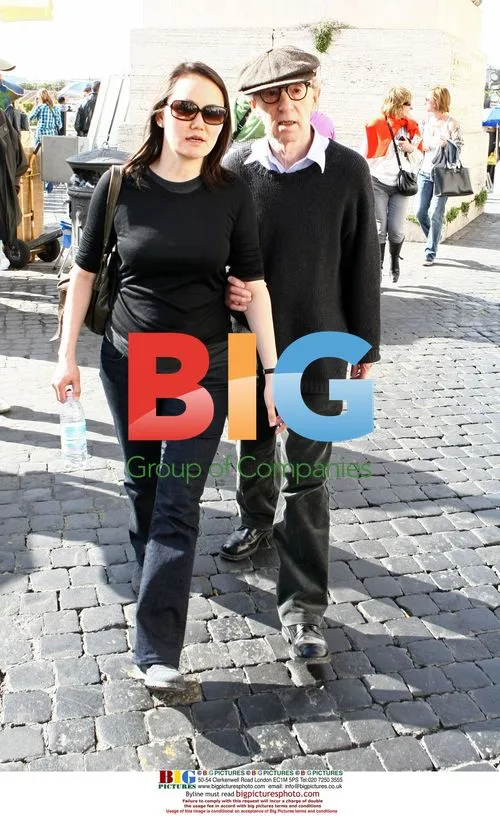 Woody Allen and wife Soon-Yi in Rome