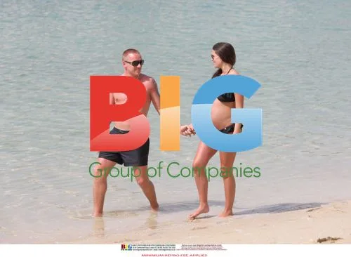Danielle Lloyd and Jamie O'Hara at the Beach