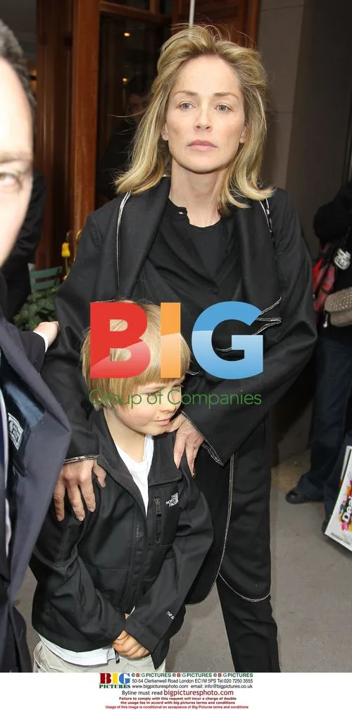 Sharon Stone & Son Lunch in NYC