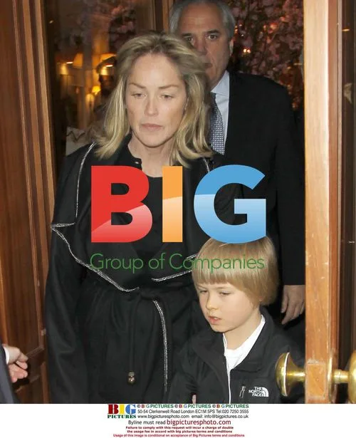 Sharon Stone and son Laird Vonne at lunch