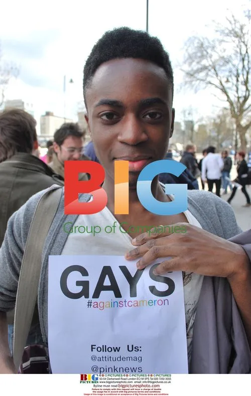 Peter Tatchell Protests at Conservative HQ