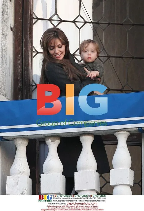Angelina Jolie with son Knox in Venice