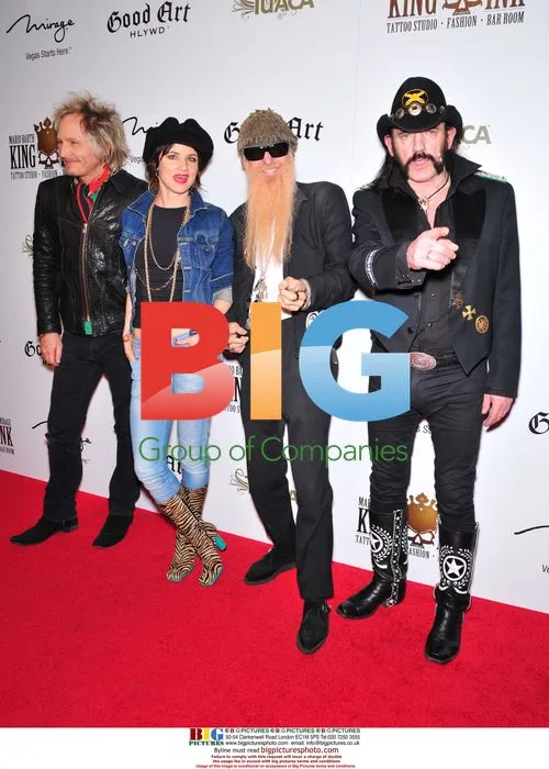 Juliette Lewis, Matt Sorum, Billy Gibbons & Lemmy at King Ink Grand Opening