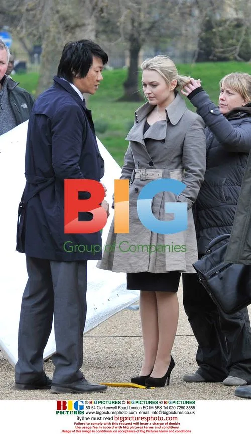 Sophia Myles on 'Spooks' Set