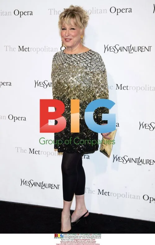 Bette Midler at Met Opera Premiere