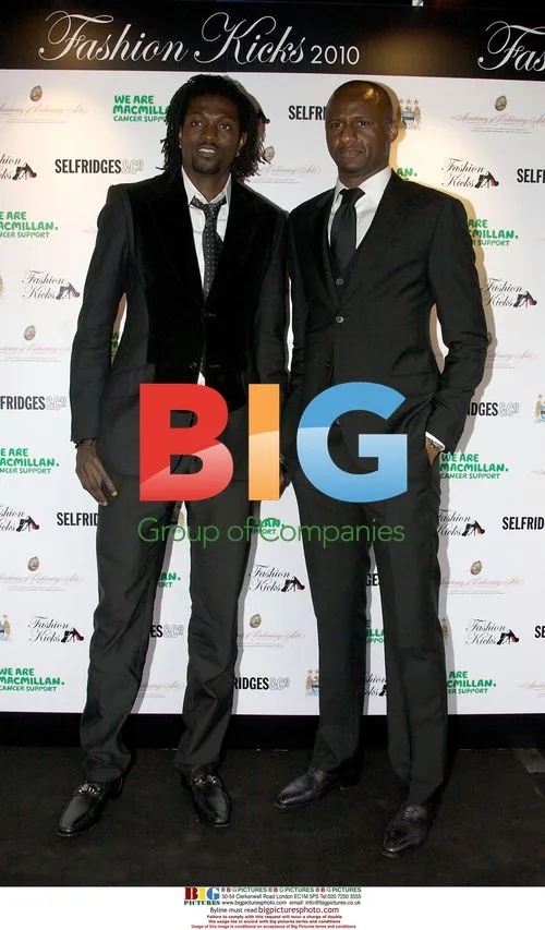 Adebayor and Viera at Fashion Kicks 2010
