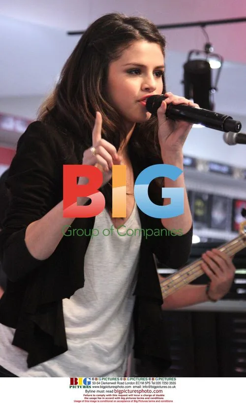 Selena Gomez Performing at HMV London