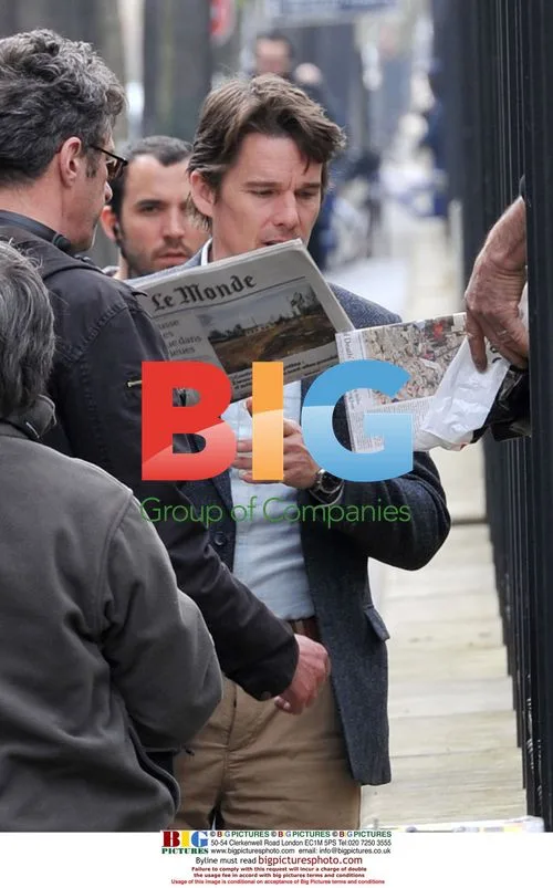 Ethan Hawke on the set of "The Woman in the Fifth"