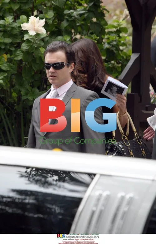 Julian McMahon at Lady Sonia McMahon's Funeral