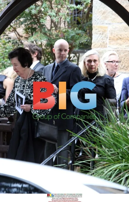 Julian McMahon at Mother's Funeral