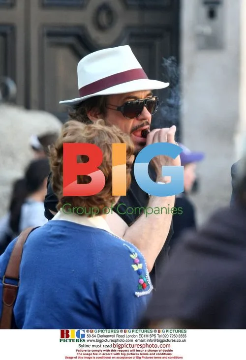 Robert Downey Jr. and Son Sightseeing in Rome