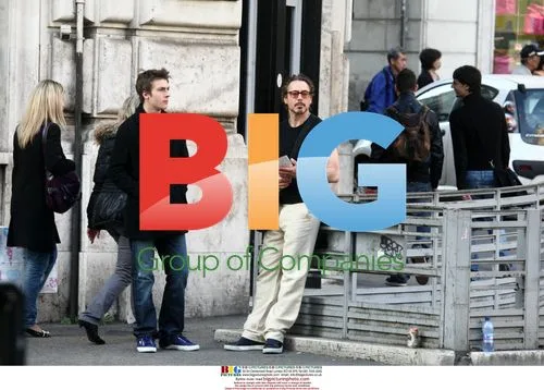 Robert Downey Jr. and Son Sightseeing in Rome