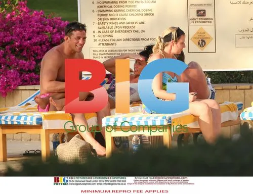Katie Price and Alex Reid Pool in Egypt