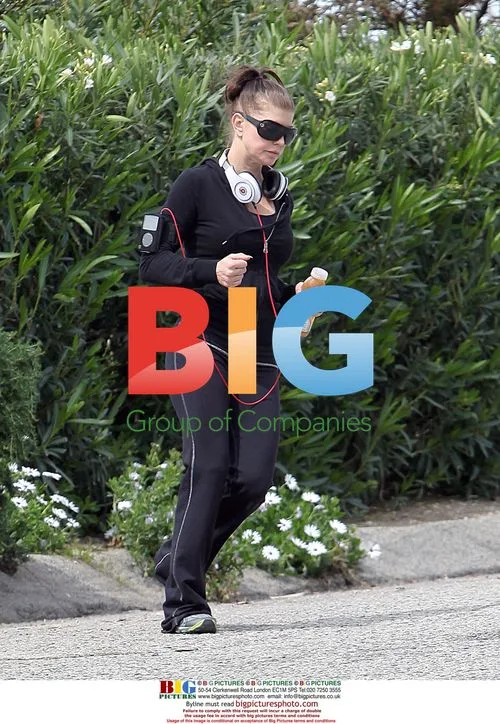 Fergie Jogging in Los Angeles