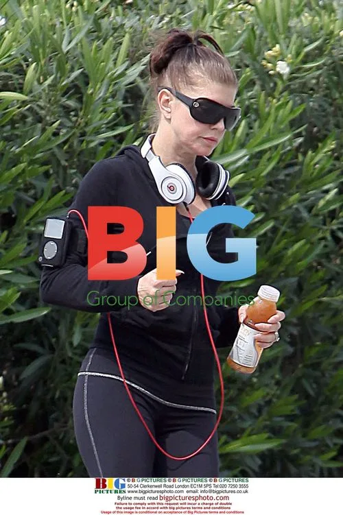 Fergie Goes Jogging in Los Angeles