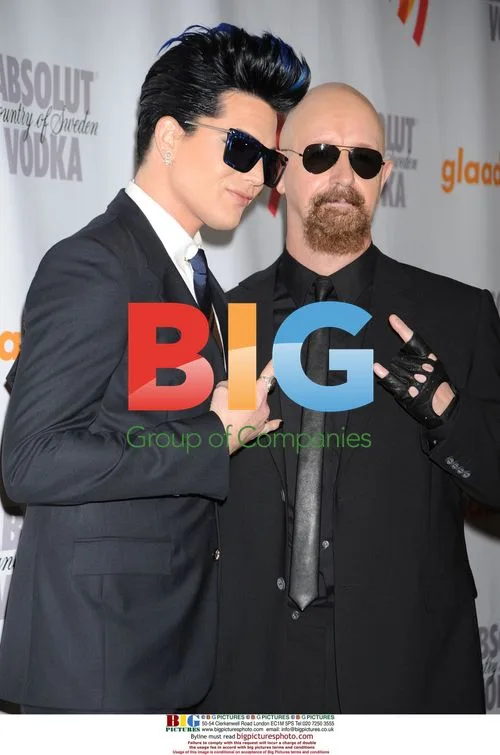 Adam Lambert and Rob Halford at GLAAD Media Awards