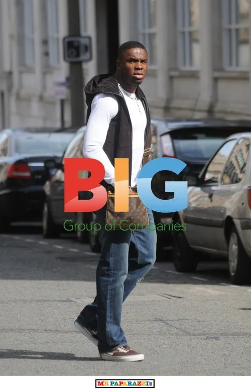 Everton footballer Victor Anichebe in Liverpool