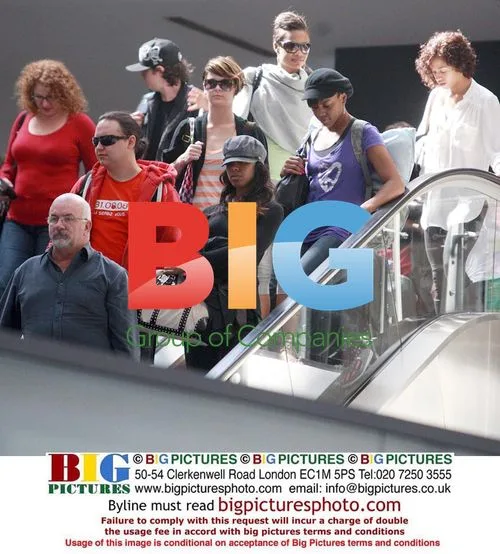 Kelly Rowland Arriving at Perth Airport