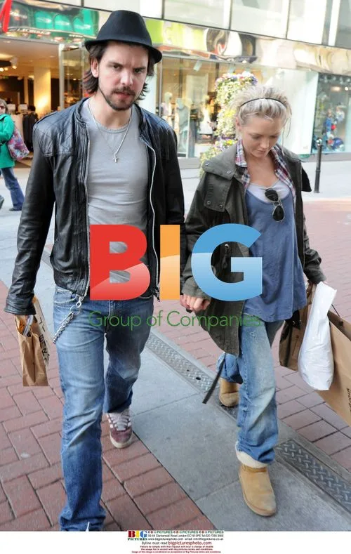 Hannah Spearritt and Andrew-Lee Potts Shopping in Dublin