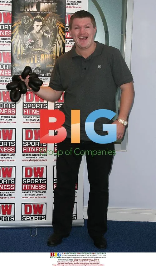 Ricky Hatton with Bury Black Pudding
