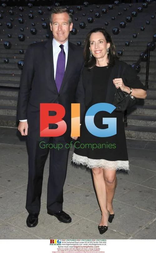 Brian Williams and Jane Stoddard at Vanity Fair Party
