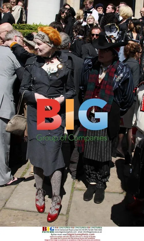 Vivienne Westwood and Adam Ant at Malcolm Mclaren\'s Funeral
