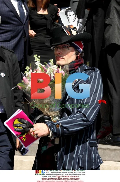 Adam Ant at Malcolm Mclaren's Funeral