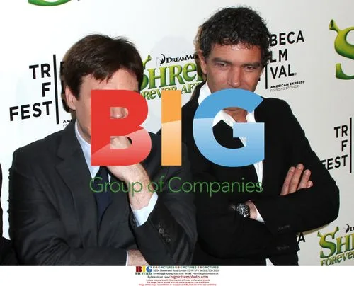 Mike Meyers and Antonio Banderas at "Shrek Forever After" Premiere