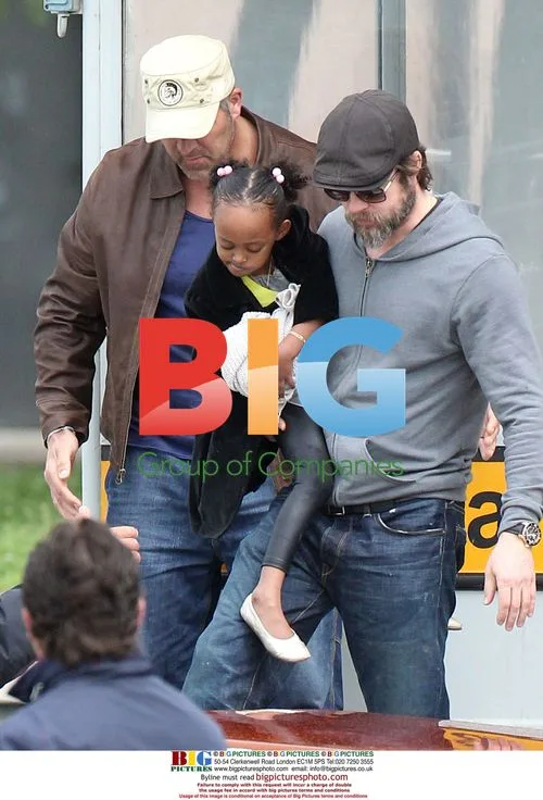 Brad Pitt and Kids in Venice