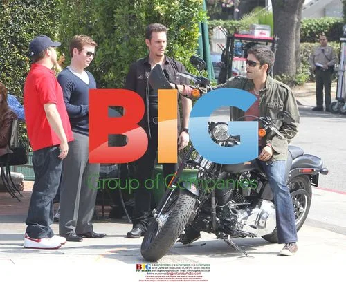 Entourage cast on set in LA