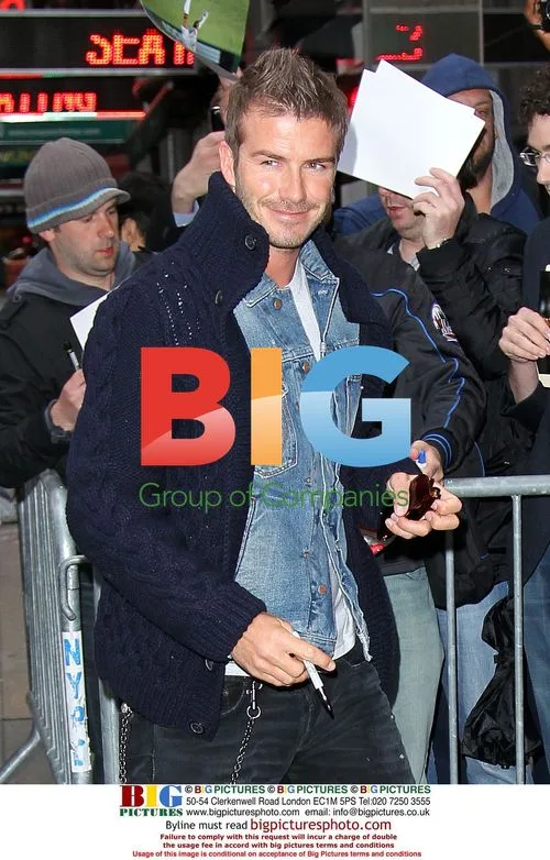 David Beckham Arriving at GMA