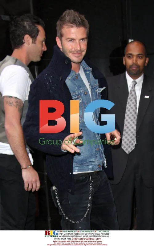 David Beckham Arrives at GMA Studios