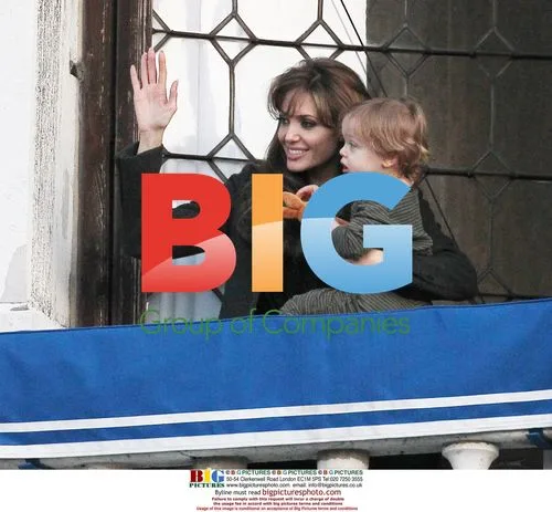 Angelina Jolie and son Knox in Venice
