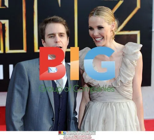 Sam Rockwell and Leslie Bibb at 'Iron Man 2' Premiere