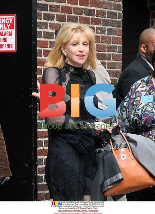 Courtney Love at \"Late Show\" taping