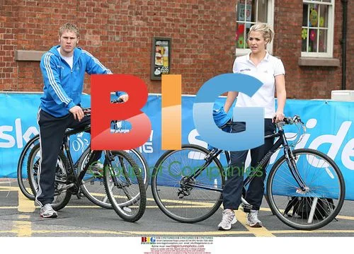 Gemma Atkinson and Liam Richards at Sky Ride Manchester