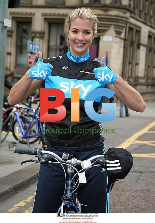 Gemma Atkinson and Liam Richards at Sky Ride Manchester