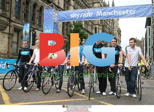 Gemma Atkinson and Liam Richards at Sky Ride Manchester
