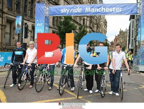 Gemma Atkinson and Liam Richards at Sky Ride Manchester